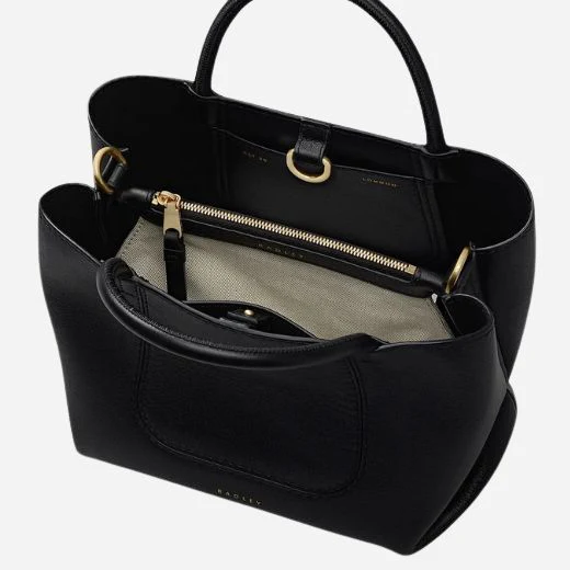 Radley The Compton Black Small Zip Top Multiway Bag - Image 3
