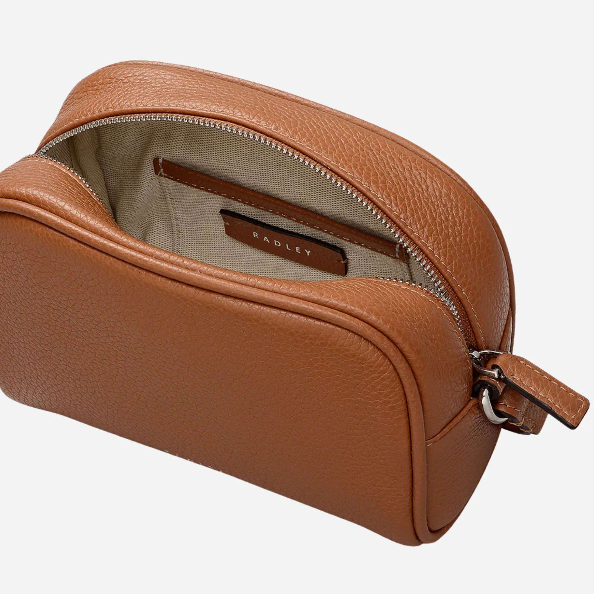 Radley The Daily Toffee Brown Small Zip Top Cross Body Bag - Image 4