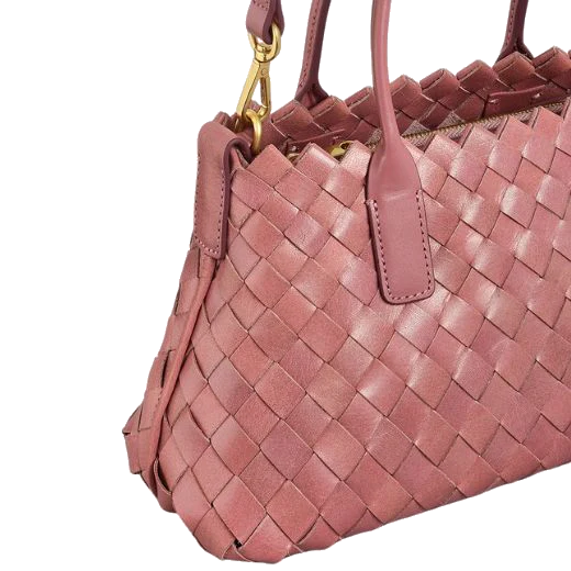Radley The Goswell Sienna Pink Small Woven Grab Bag - Image 4