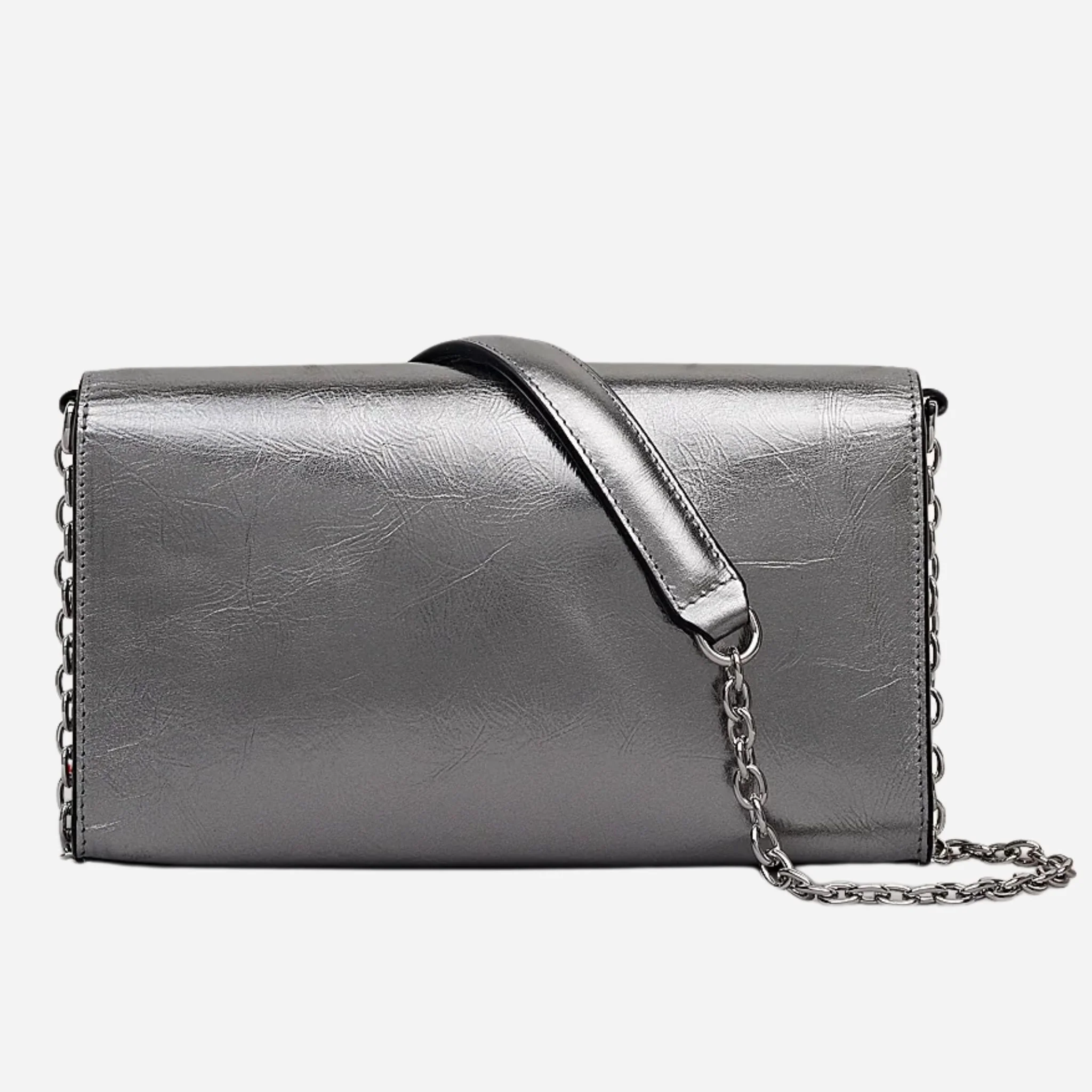 Radley The Rathbone Silver Micro Flapover Cross Body Bag - Image 2