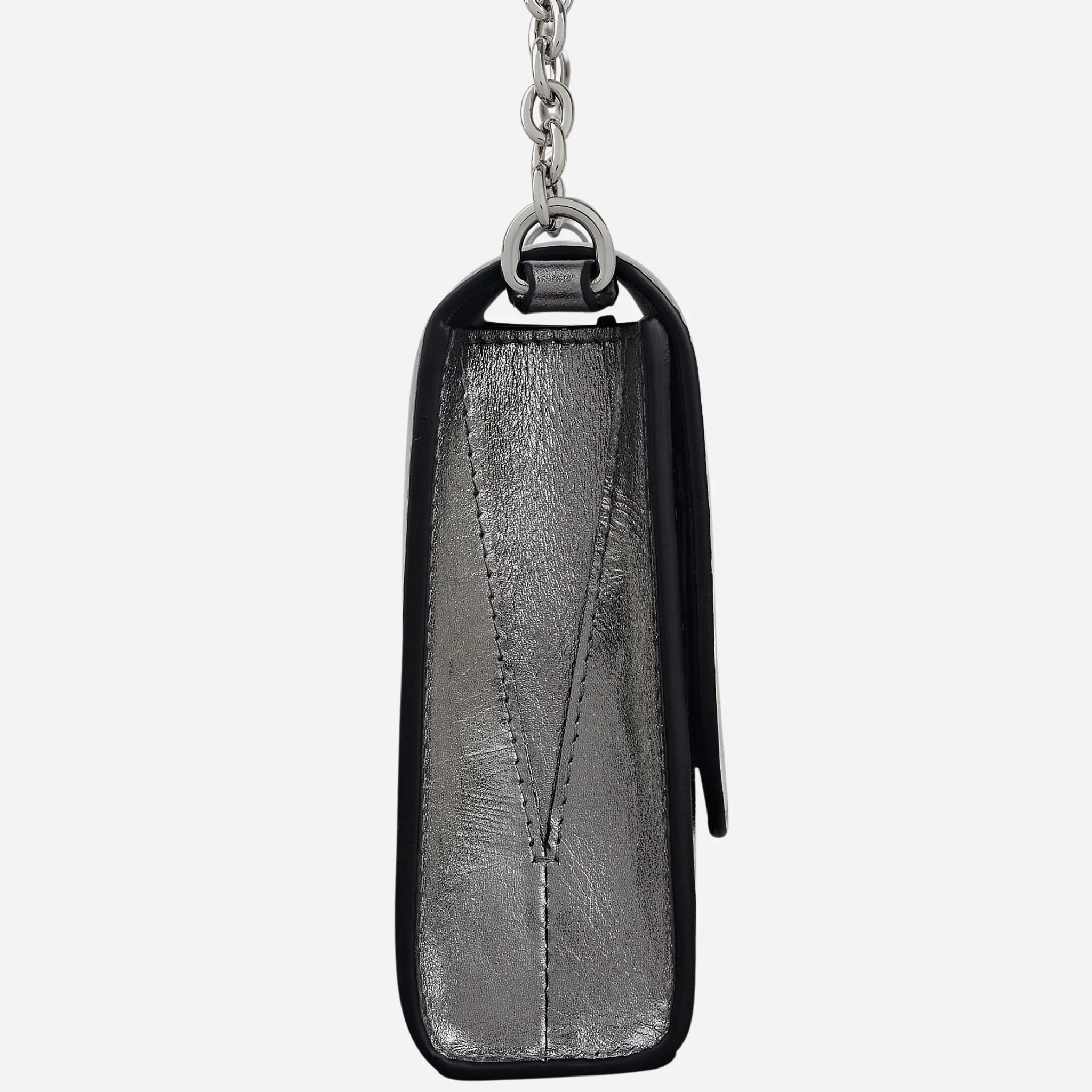 Radley The Rathbone Silver Micro Flapover Cross Body Bag - Image 3