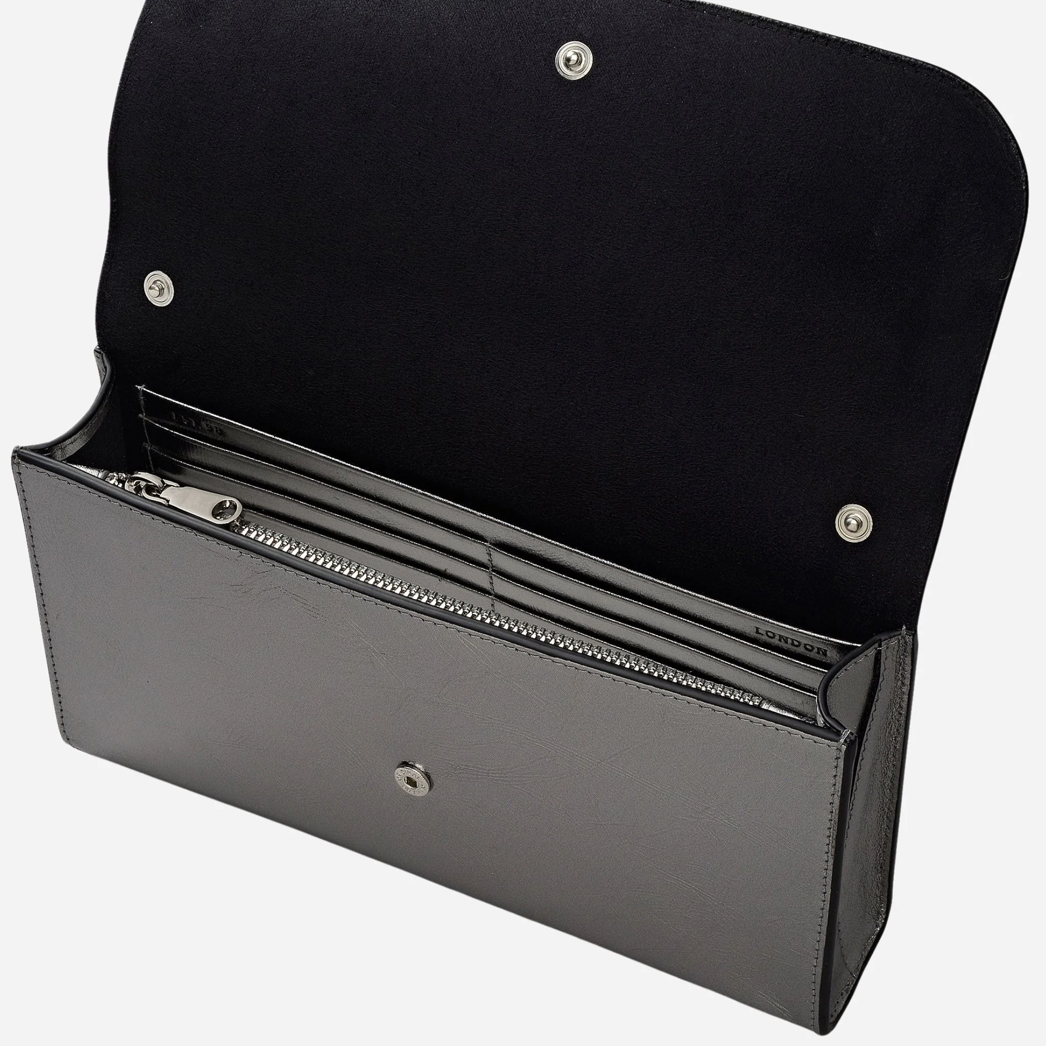 Radley The Rathbone Silver Micro Flapover Cross Body Bag - Image 4