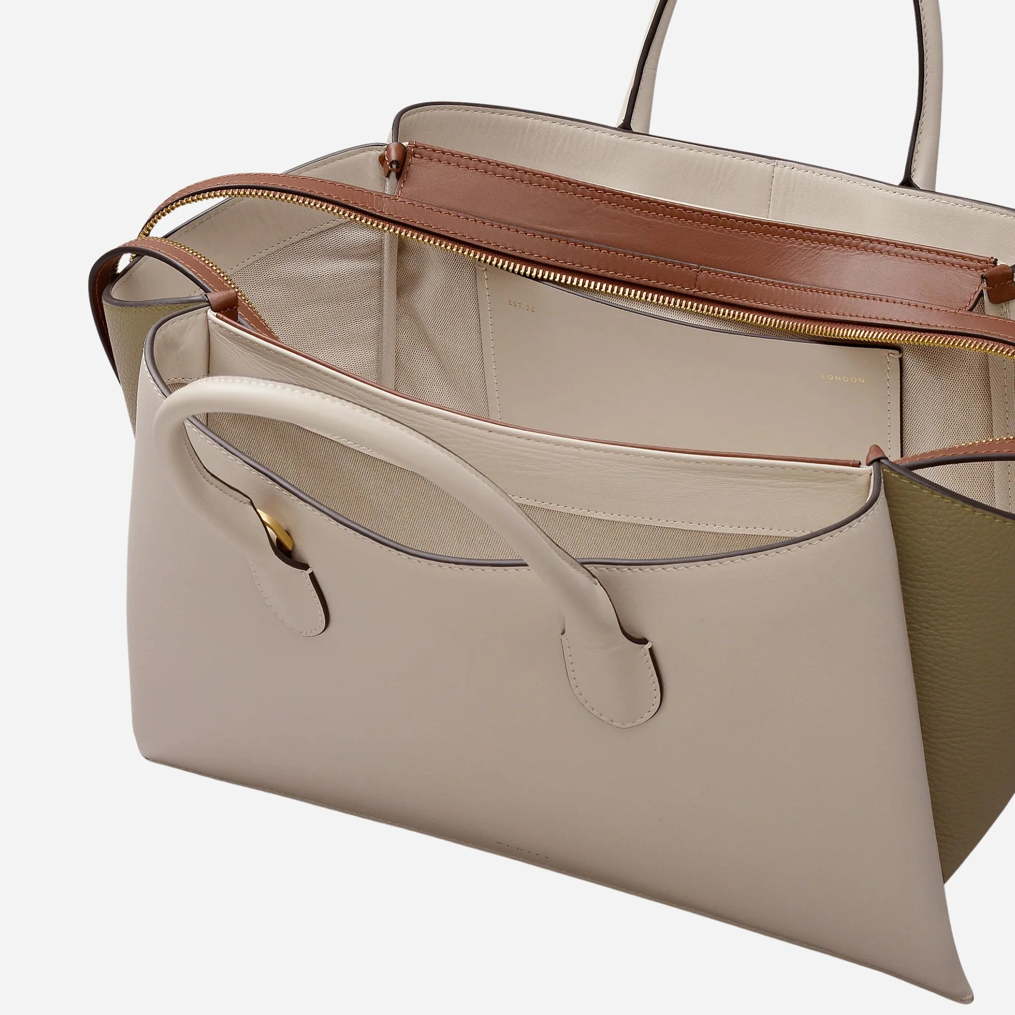 Radley The Romilly Salt Leather Large Ziptop Multiway Bag - Image 4