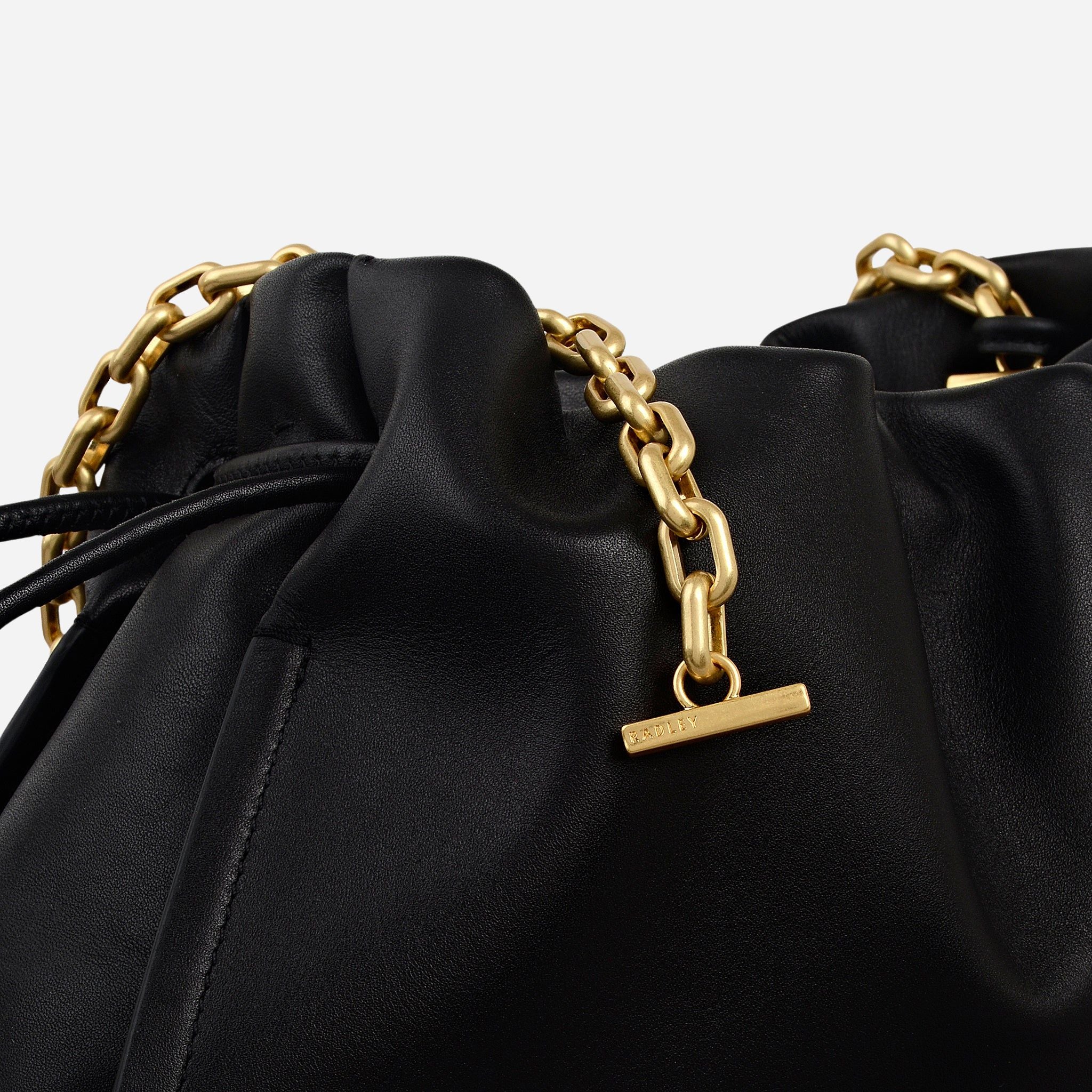 Radley The Roxburgh Black Leather Small Chain Clutch Bag - Image 5
