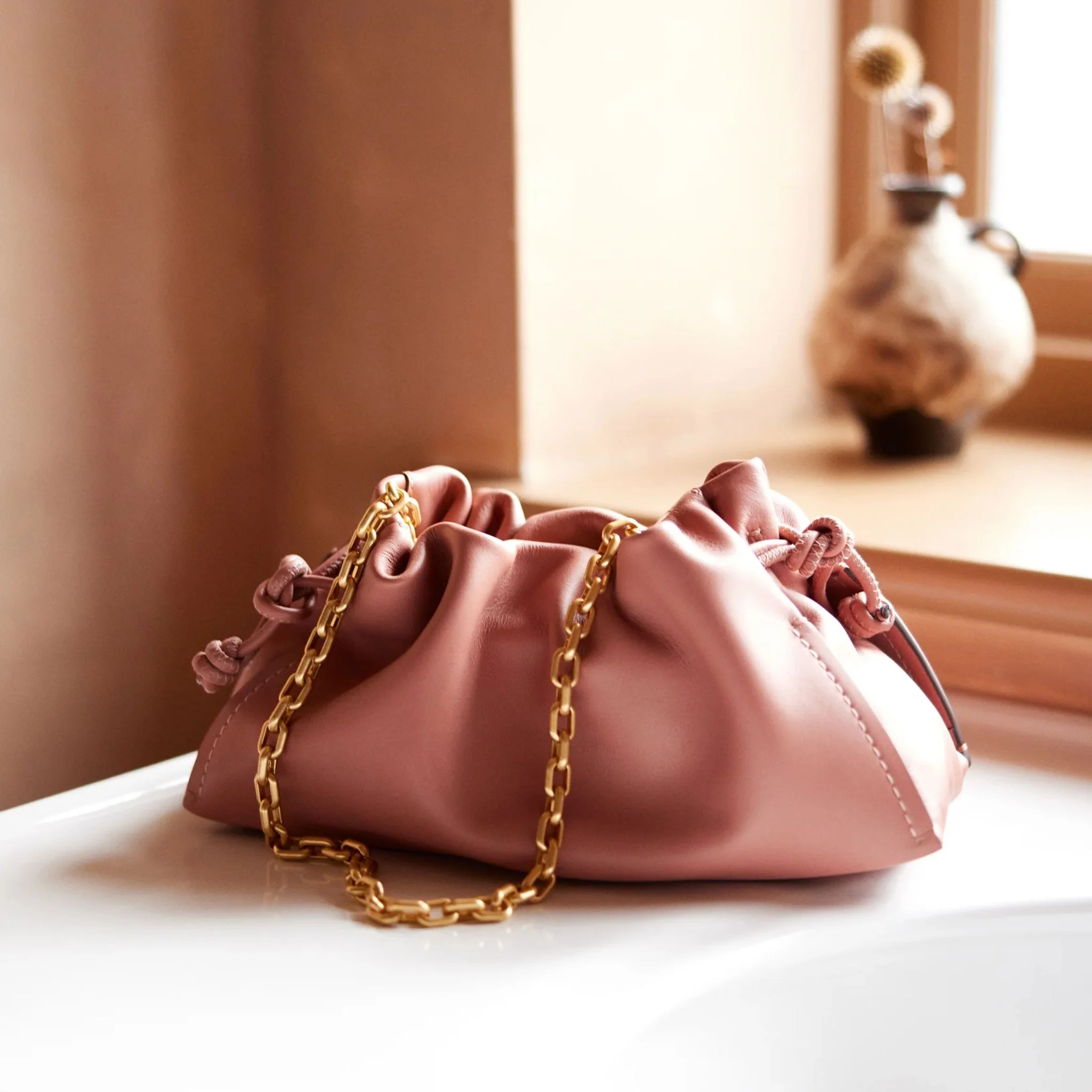 Radley The Roxburgh Carnation Leather Small Chain Clutch Bag - Image 7