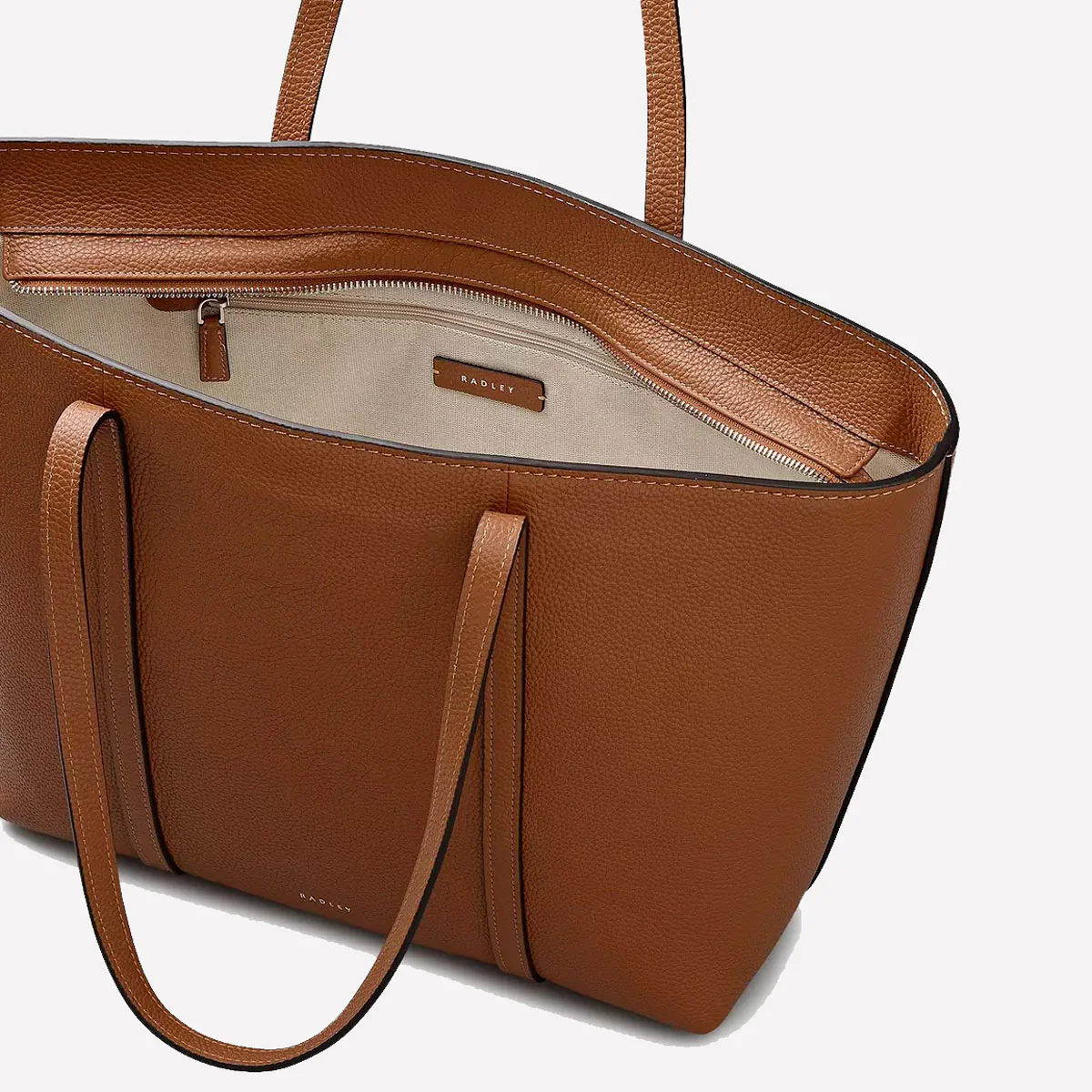 Radley The Weekly Toffee Brown Zip Top Tote Bag - Image 3