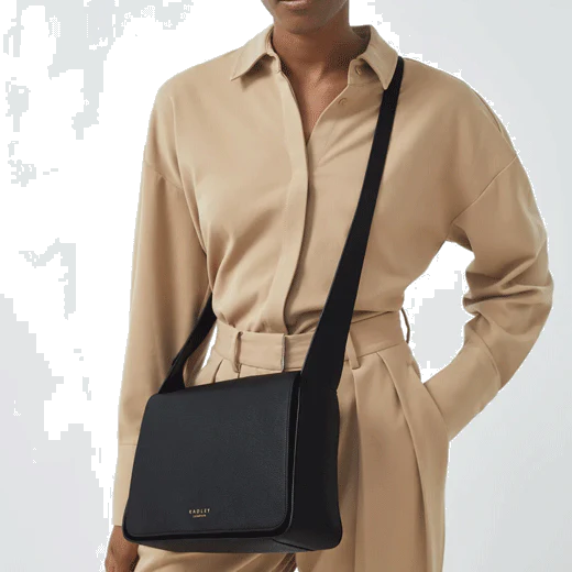 Radley Westwell Lane Grained Leather Bag in Black - Image 5