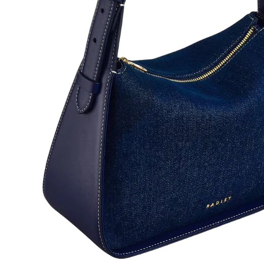 Radley Westwell Lane Indigo Evenfall Blue Small Ziptop Grab Bag - Image 4