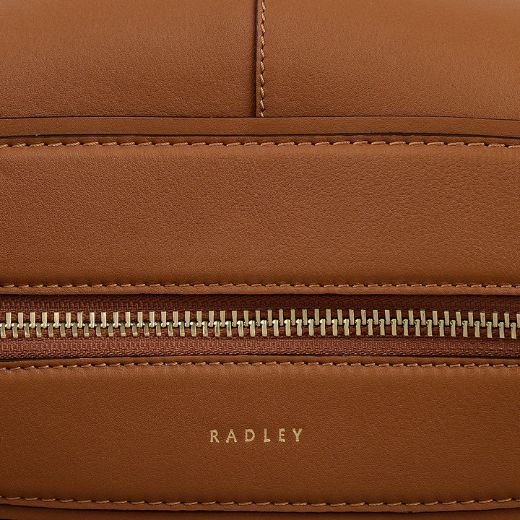 Radley Westwell Lane Toffee Brown Leather Large Zip Top Shoulder Bag - Image 4