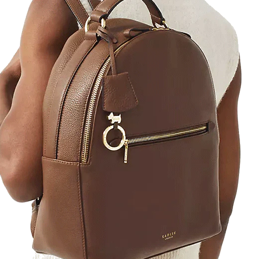 Radley Witham Road Soft-Grain Backpack in Walnut Brown - Image 5
