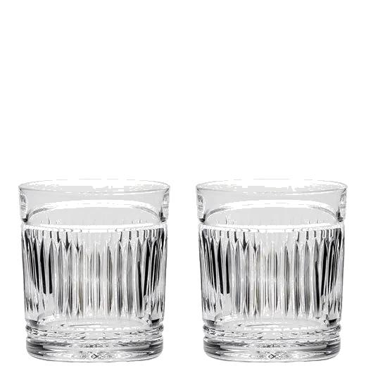 Royal Scot Crystal Art Deco 2 x 33cl Large Tumblers