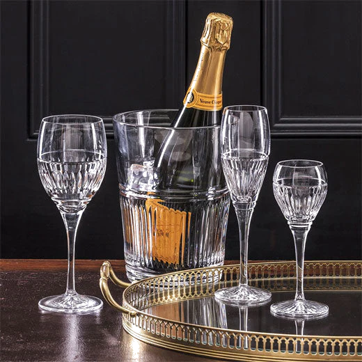 Royal Scot Crystal Art Deco 2 x 33cl Large Wine Glasses - Image 3