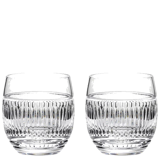 Royal Scot Crystal Art Deco 2 x 35cl Gin & Tonic Tumblers