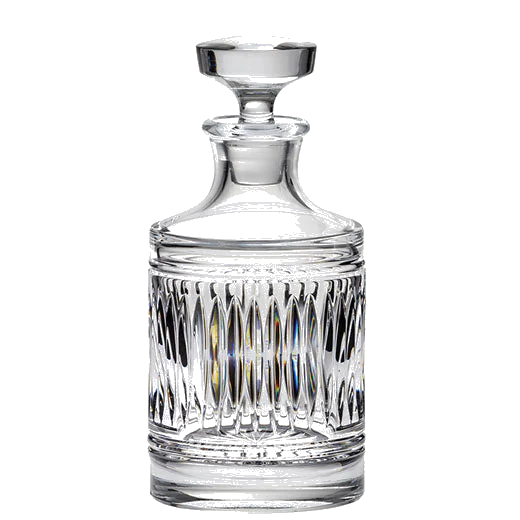 Royal Scot Crystal Art Deco 50cl Round Spirit Decanter