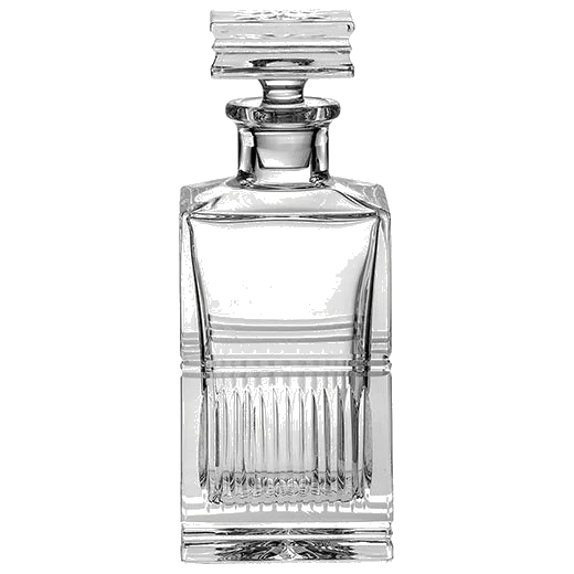 Royal Scot Crystal Art Deco 75cl Square Spirit Decanter