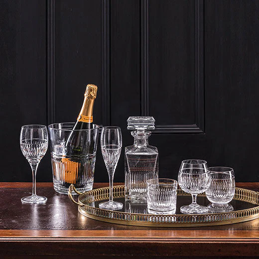 Royal Scot Crystal Art Deco Single Malt Round Whisky Set - Image 4