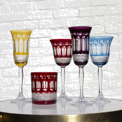 Royal Scot Crystal Belgravia 2 x 25cl Sky Blue Large Wine Glasses - Image 3