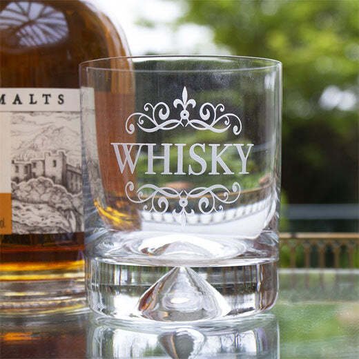 Royal Scot Crystal Dimple Base 'Whisky' Engraved Large Tumbler - Image 2