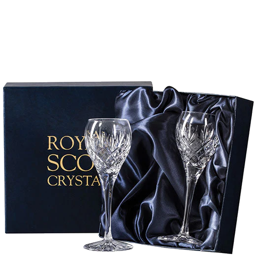 Royal Scot Crystal Edinburgh 2 x 11cl Port/Sherry Glasses - Image 2