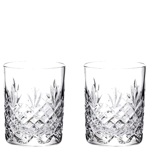 Royal Scot Crystal Edinburgh 2 x 21cl Whisky Tumblers