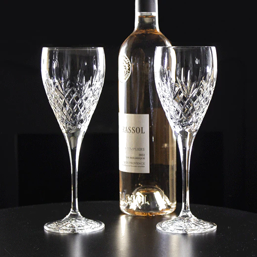 Royal Scot Crystal Edinburgh 2 x 25cl Wine Glasses - Image 3
