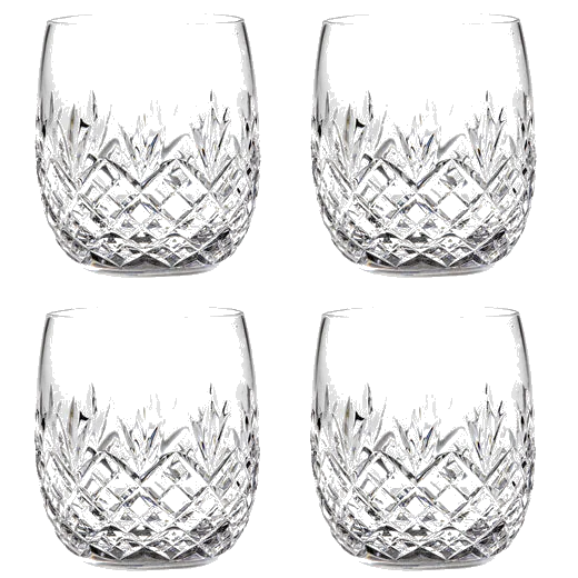 Royal Scot Crystal Edinburgh 4 x 35cl Gin & Tonic Barrel Tumblers