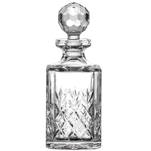 Royal Scot Crystal Edinburgh 80cl Square Spirit Decanter