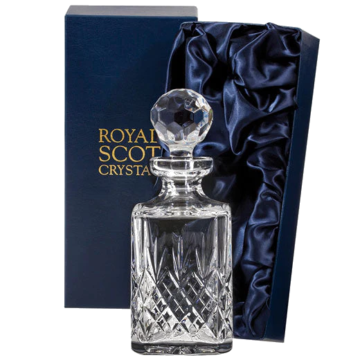 Royal Scot Crystal Edinburgh 80cl Square Spirit Decanter - Image 2