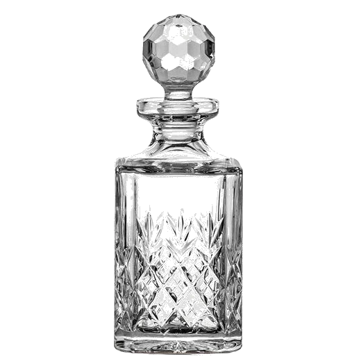 Royal Scot Crystal Edinburgh Square Decanter & Tumblers Whisky Set - Image 2