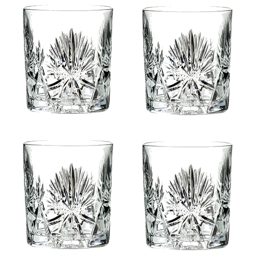 Royal Scot Crystal Edinburgh Star 4 x 33cl Large Tumblers