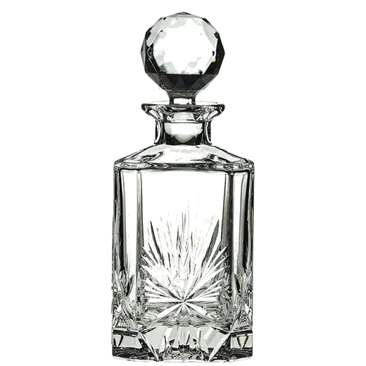 Royal Scot Crystal Edinburgh Star 75cl Square Spirit Decanter