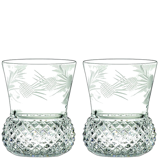 Royal Scot Crystal Flower of Scotland Thistle Shape Whisky Set - Image 3