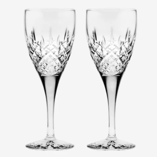 Royal Scot Crystal London 2 x 32cl Large Wine Glasses