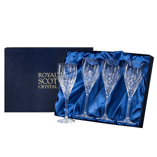 Royal Scot Crystal London 4 x 32cl Large Wine Glasses - Image 2