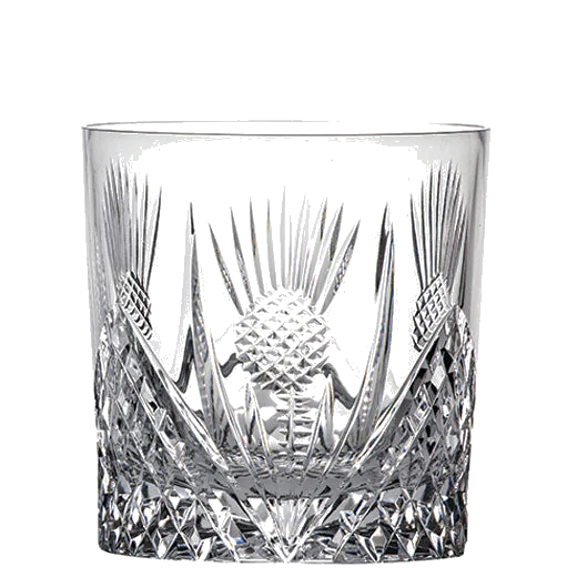 Royal Scot Crystal Scottish Thistle 24cl Single Whisky Tumbler