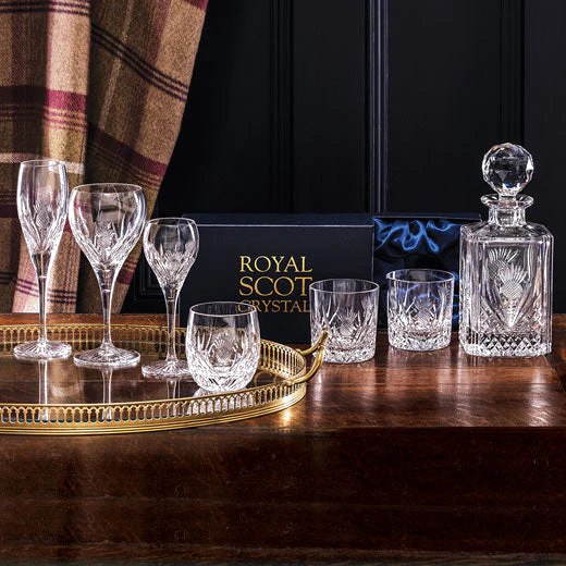 Royal Scot Crystal Scottish Thistle 24cl Single Whisky Tumbler - Image 3