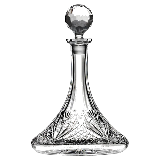 Royal Scot Crystal Scottish Thistle 85cl Ships Decanter