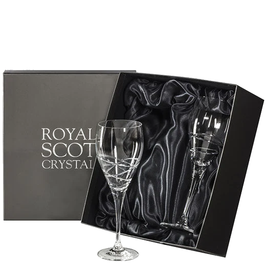Royal Scot Crystal Skye 2 x 40cl Large Wine Glasses - Image 2