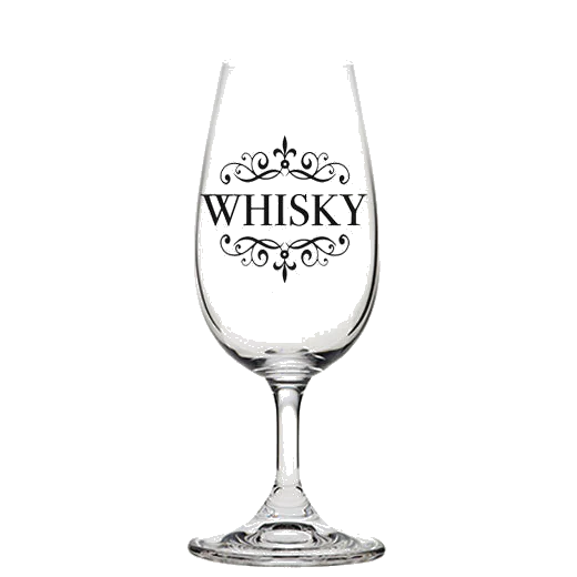 Royal Scot Crystal Stemmed 'Whisky' Engraved Scotch Glass