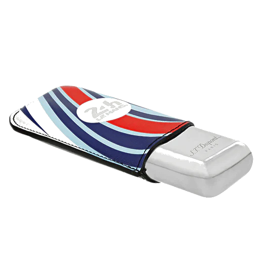 S.T. Dupont Paris 24H Du Mans White & Chrome Double Cigar Case - Image 4