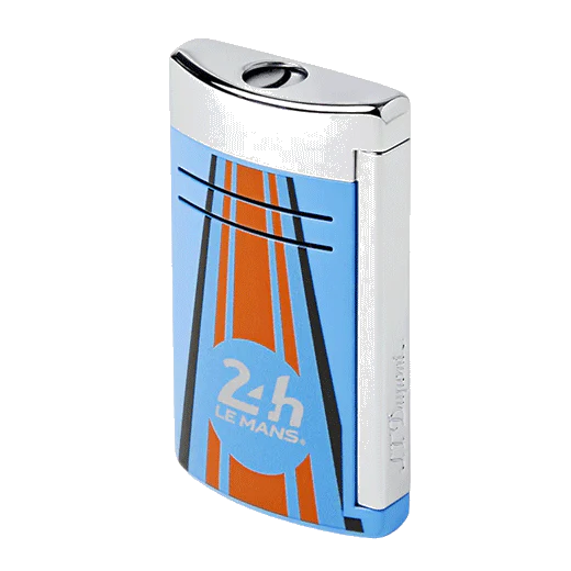 S.T. Dupont Paris 24Hrs Le Mans Blue & Orange Maxijet Lighter - Image 2
