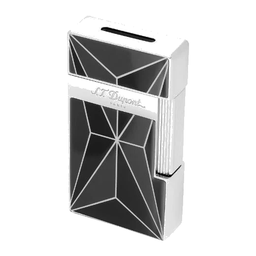 S.T. Dupont Paris Biggy Black & Chrome Fire X Lighter - Image 4