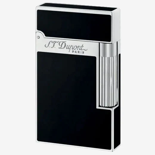 S.T. Dupont Paris Black Lacquer & Palladium Ligne 2 Lighter
