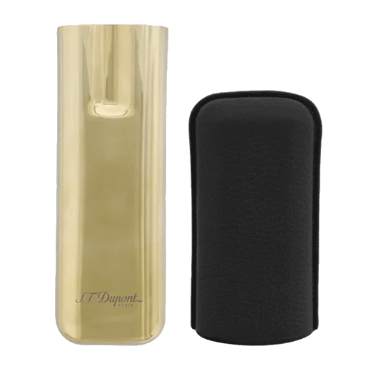S.T. Dupont Paris Black Leather Double Cigar Case - Image 3