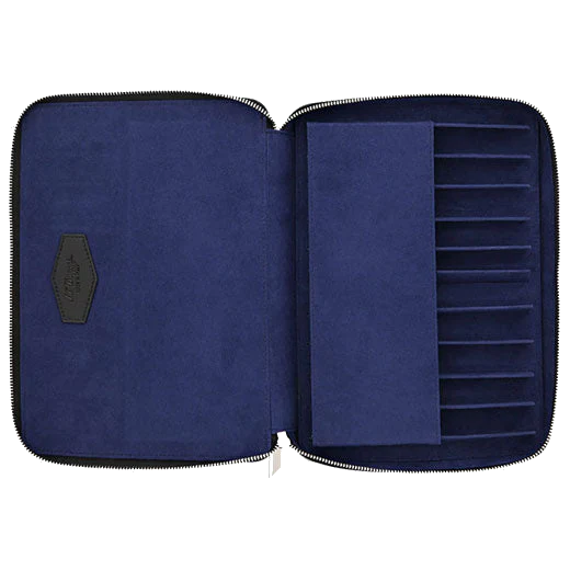S.T. Dupont Paris Black Leather Line D 10 Pen Case - Image 3