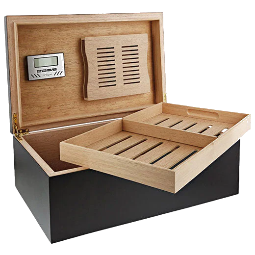 S.T. Dupont Paris Black Premium Cigar Club Medium Humidor - Image 2