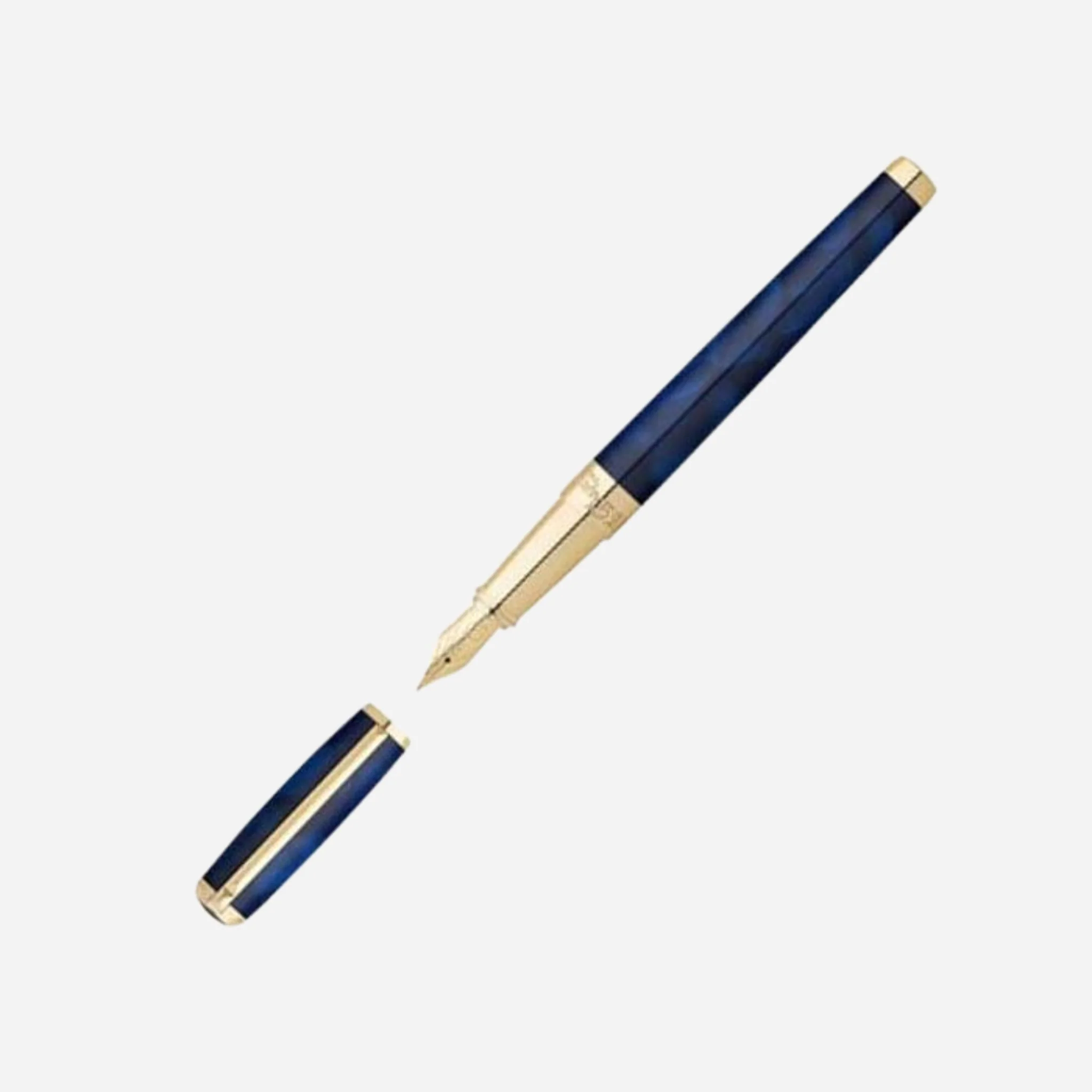 S.T. Dupont Paris Blue Chinese Lacquer Atelier Fountain Pen