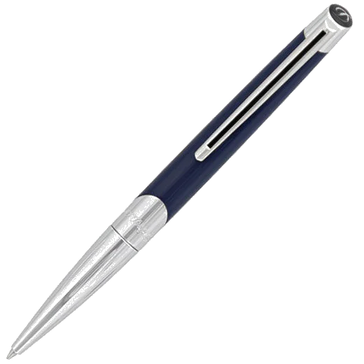 S.T. Dupont Paris Blue & Silver Défi Millenium Ballpoint Pen