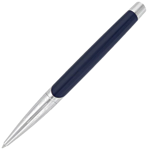S.T. Dupont Paris Blue & Silver Défi Millenium Ballpoint Pen - Image 2