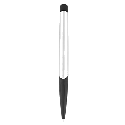 S.T. Dupont Paris Chrome & Matte Black Défi Millenium Ballpoint Pen - Image 2